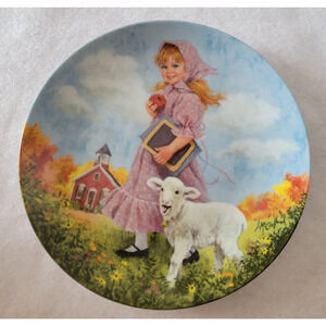 Vtg 1985 Reco Mary Had a Little Lamb by John McClelland Collectors Plate #18245A